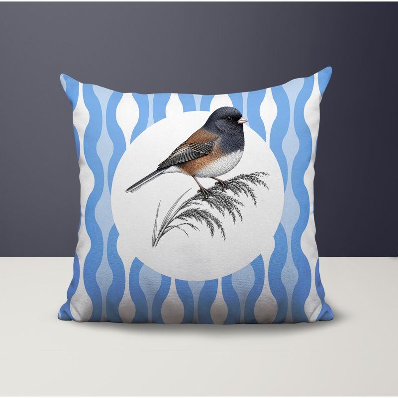 Coussin intérieur / extérieur Junco, 18 x 18, Bleuet des champs