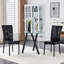 Chaises de salle à manger modernes avec ensemble de ressorts rembourrés en similicuir-279646669-279646666-279646668
