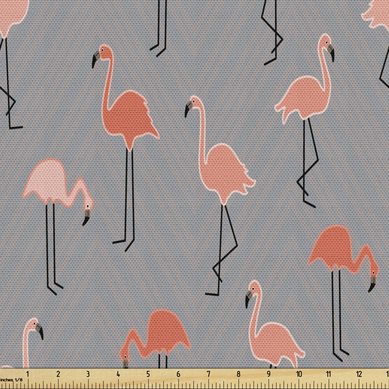 Tissu flamant rose, l 36 po x L 360 po