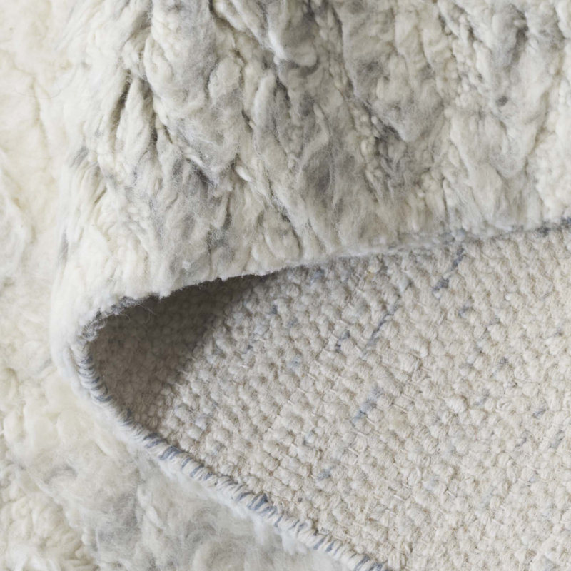 Tapis en laine / coton noué à la main Tribeca, Rectangle 6 po x 9 po