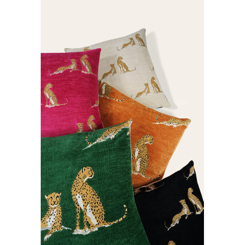 Big Iris Square Pillow Cover & Insert, Square 24", Marmalade