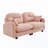 Chenille loveseat with tufted Cushion Backrest-855561682