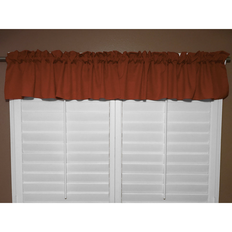 Cantonnière sur mesure l 58 po Pastorella, L 58 po x L 14 po, Rouille de cuivre