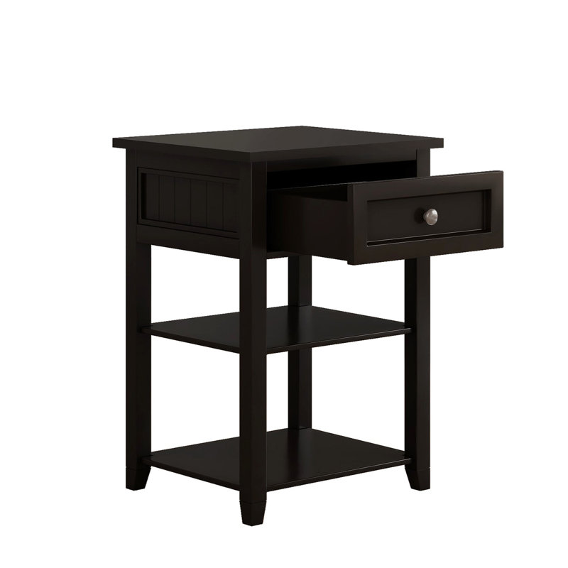 Table de chevet Solenne, Noir