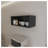 Hard Rock Wall Cabinet in Melamine with Open Storage, White