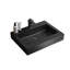 Le bassin en quartz noir mat - compatible avec les drains de salle de bain standard rehausse l'attrait esthétique de votre salle de bain