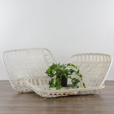 Rectangular Lattice Tobacco Table Top Baskets