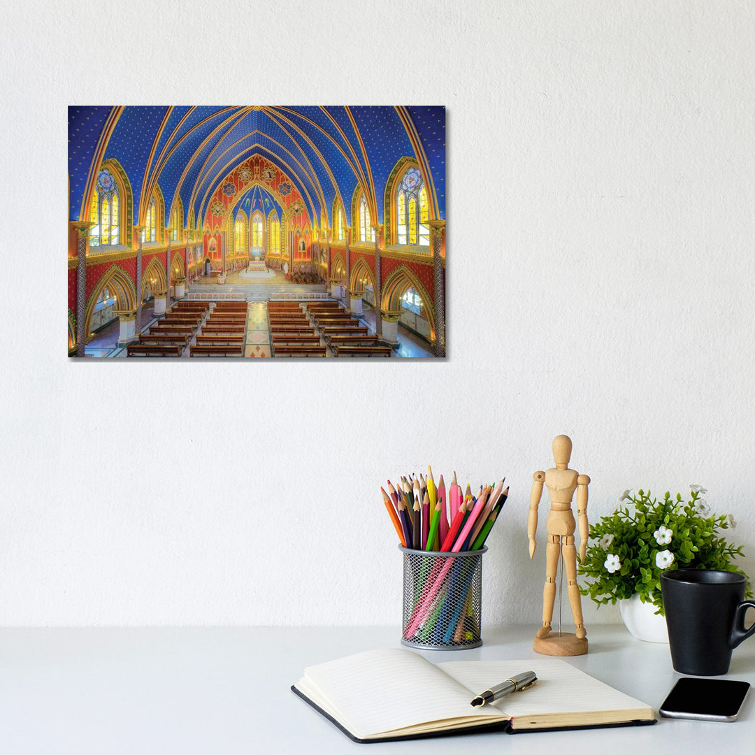 Interior Of The Cathedral I by Glauco Meneghelli - Wrapped Canvas Print