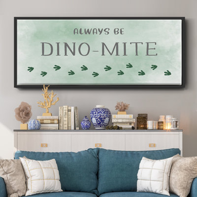 Dinomite- Framed Canvas