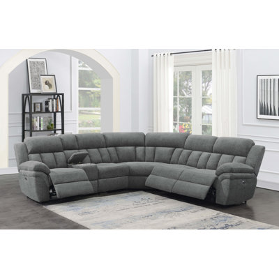 Cassandre 6-piece Modular Power Reclining Sectional Charcoal