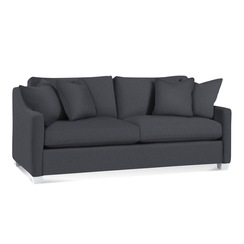 Oliver Sofa, Frost White , Brown Geometric, 0456-33
