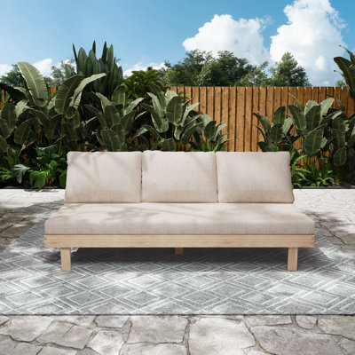 Veridian Outdoor 3-Seater Sofa With Water-Repellent Cushions