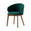 Tuka Upholstered Armchair with Wooden Frame-1188789856-1188789868