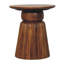Table d'appoint ronde Amber Oak
