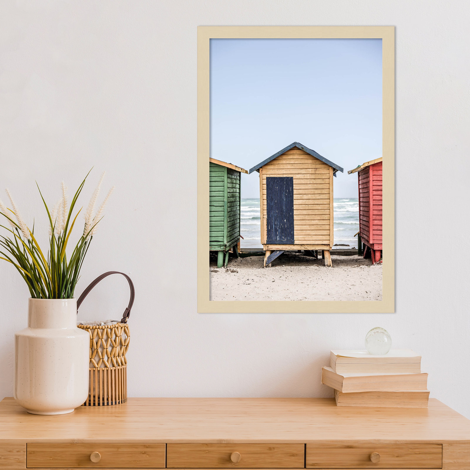 Rolandat "Yellow Hut" Print, 21" H x 15" W, Brown