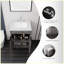 24 pièces de meuble-lavabo autoportant avec lavabo, comptoir et dosseret en marbre de culture blanc Carrara 2 po, porte en contreplaqué à fermeture en douceur, gris-131654243-131654247