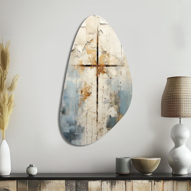 Art mural asymétrique en métal Keeler, H 39 po x l 21 po