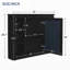 Armoire murale de salle de bain 35 "x 28", miroir mural moderne avec miroir
