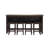 Upholstered Counter Stool with Solid Wood Frame