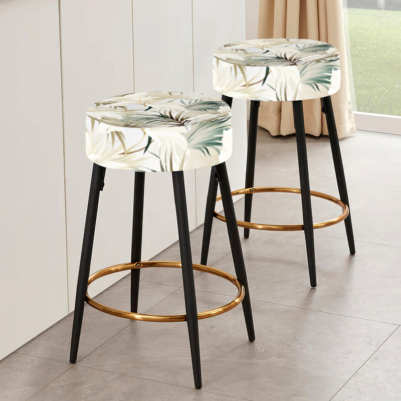 Tranquil Retreat Tropical Pattern II - Tropical Bar Stools Set Of 2