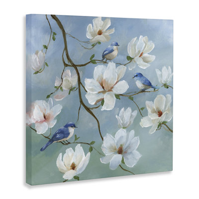 Birds Blooms And Branches Canvas, design by Nan