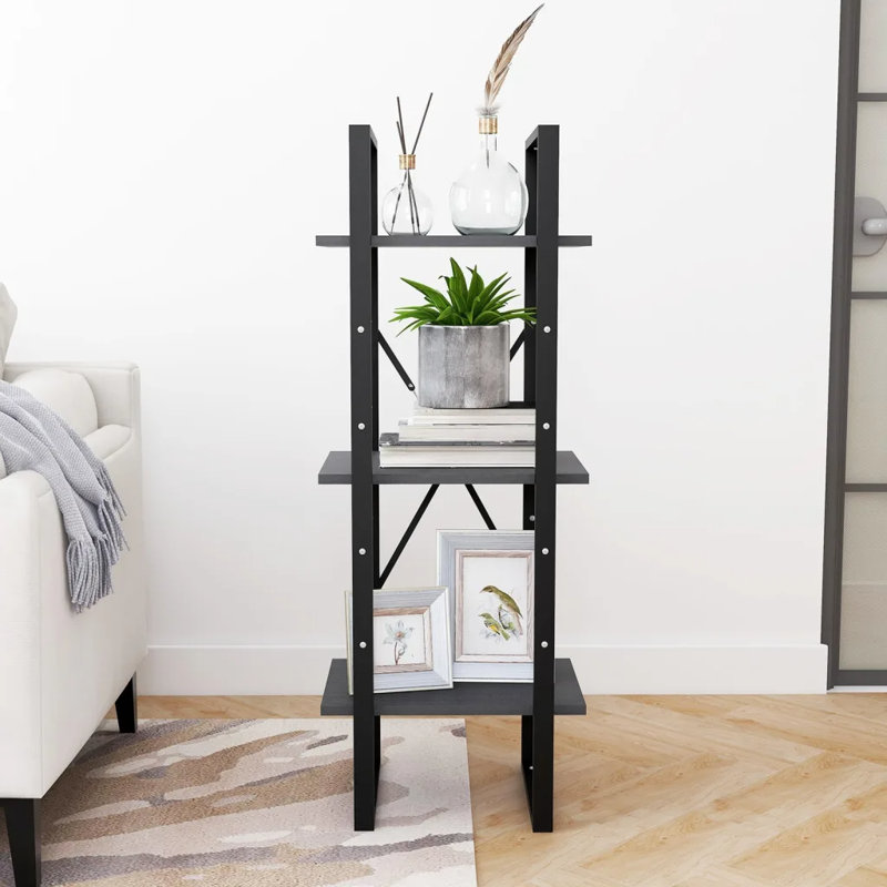 Armoire à livres vidaXL, H 41,3 po x l 15,7 po x P 11,8 po, Gris