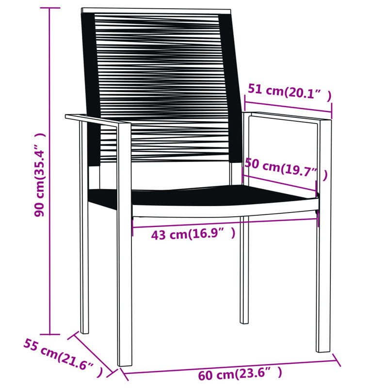 Haik 4 - Person Patio Dining Set with Square Table