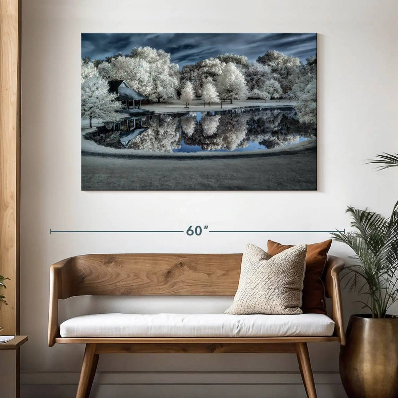 Paysage d'hiver Alvord, H 32 po x l 48 po