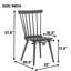 Paire de chaises d'appoint traditionnelles en bois massif pour la salle à manger avec chaleur et facilité d'installation-1413665796