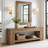 Solid Wood Low Console Entryway Table