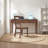 Simple and pure solid oak study desk