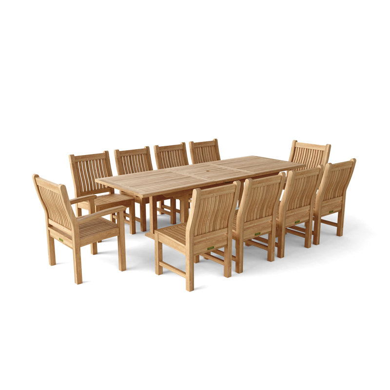 Ensemble repas 7 pièces teck bahama