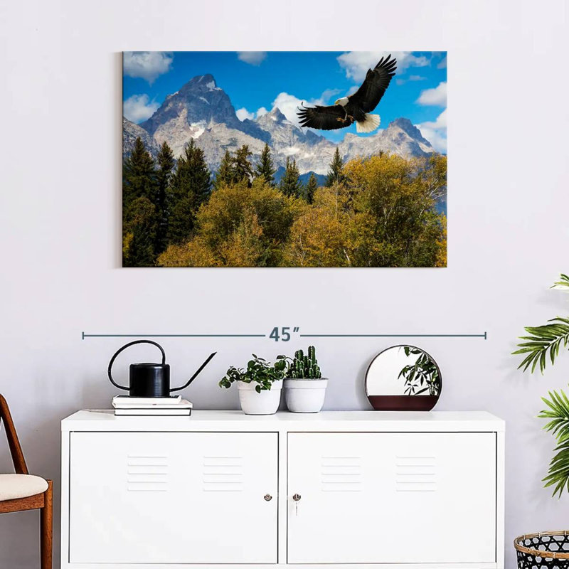Grand Teton Eagle, 24" H x 36" W