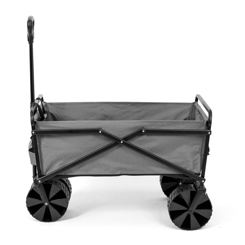 Chariot utilitaire pliable en acier Seina, H 22 po x l 19 po x P 32 po, Gris