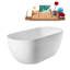Baignoire autoportante de 63 po avec drain interne Streamline-101412663