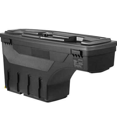 Boîte à outils pour lit de camion, roue ABS verrouillable et imperméable de 20 L pour 1500 2019 à 2021, côté conducteur, noir, rangement léger et facile à nettoyer, sécuritaire