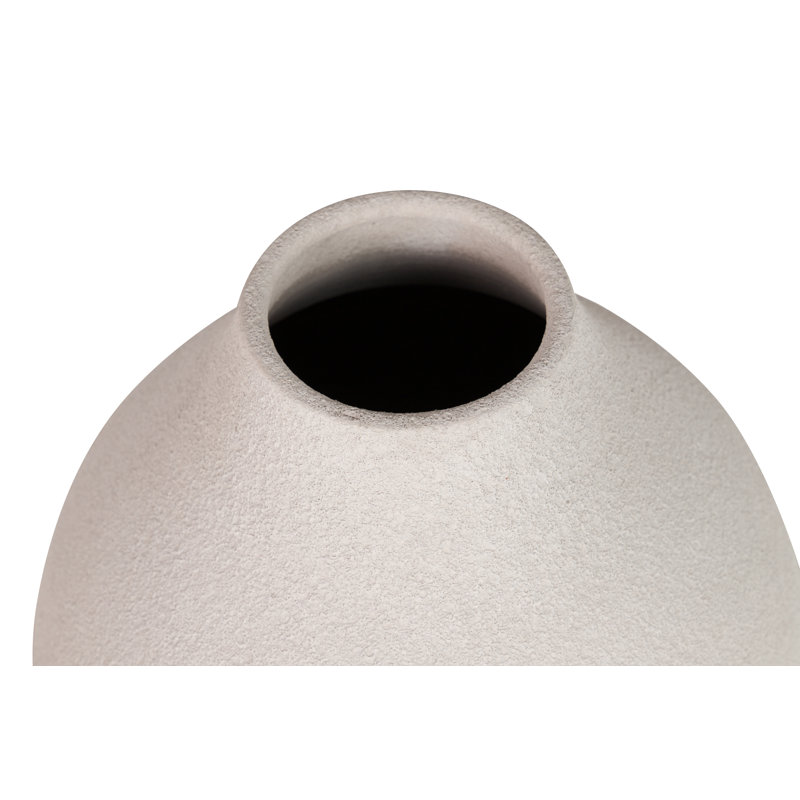 Ceramic / Porcelain Table Vase, 37cm H x 29cm W x 29cm D, Grey