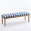 Banc de vestibule moderne avec coussin en tissu, siège de couloir 53 po pour chaussures, pieds en bois, revêtement gris-1668438438-1668438433