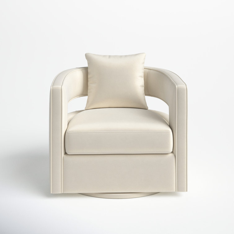 Jolia Upholstered Swivel Barrel Chair