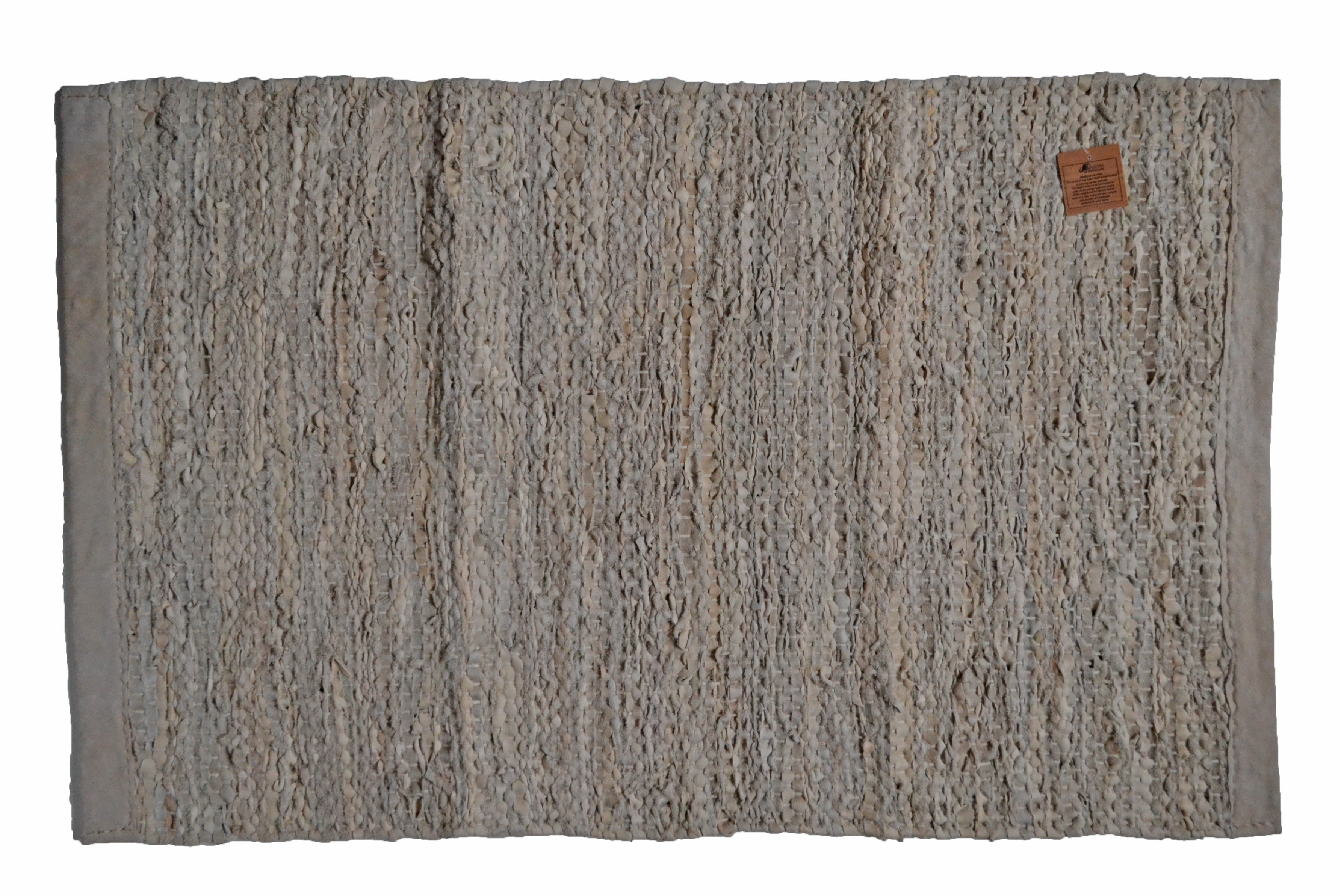 Natur Pur Leather Chindi Rug | Wayfair.co.uk