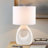 Ceramic Table Lamp White See Below