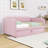 Twin Upholstered Daybed with Pop Up Trundle-2061118804