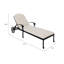 217cm Long Reclining Single Chaise with Cushions