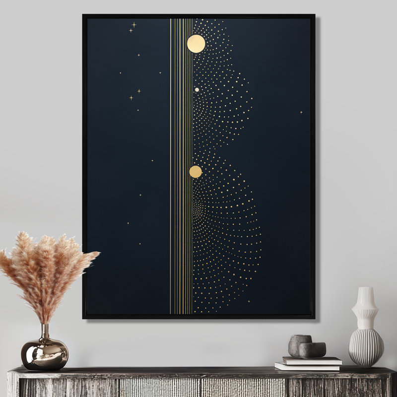 Sheffield - minimalisme paysage, impression d'art mural, H 20 po x l 12 po x P 1 po, Toile avec cadre flottant noir