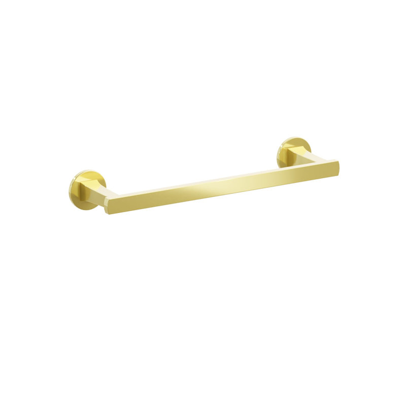 Porte-serviettes Emtek, Laiton non laqué, H 1,625 po x L 13,375 po x P 3,125 po