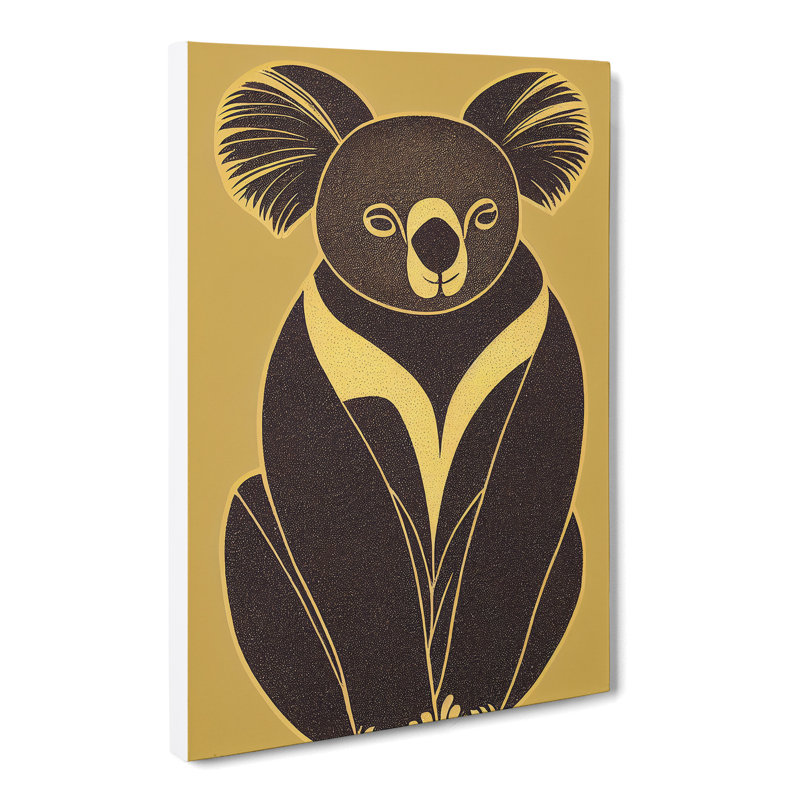 Knollwood Koala Bear Deco - Wrapped Canvas Print, 50cm H x 35cm W x 3cm D, Wrapped Canvas