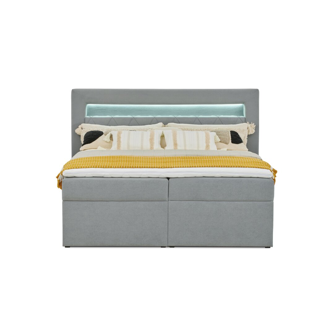 Boxspringbett Mccullough mit Topper und Bettkasten