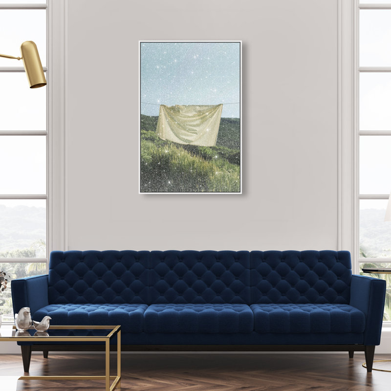 Floating Cotton I Print by Oliver Gal, 37"H x 25"W, White Floater Frame