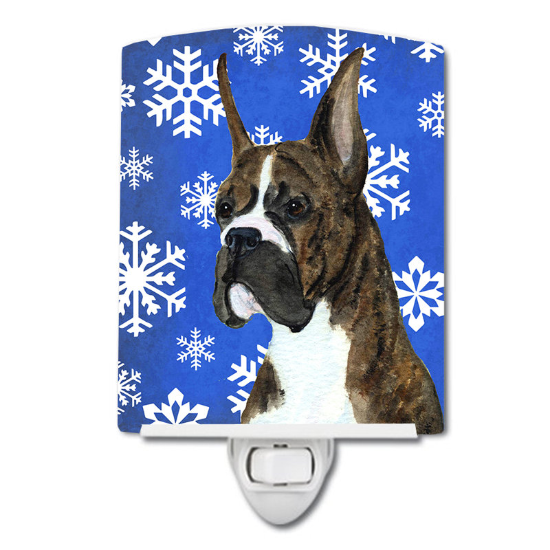 Éclairage pour nuit en céramique boxer winter