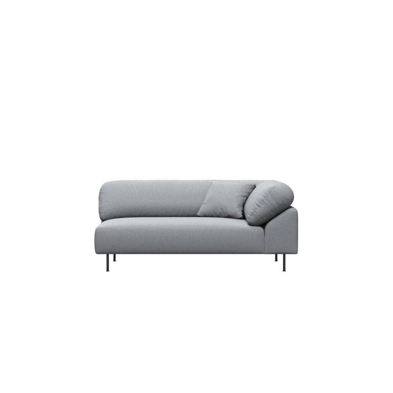 Collar Open End Right (Arm Left), Left Hand Facing, Polyester, Light Gray